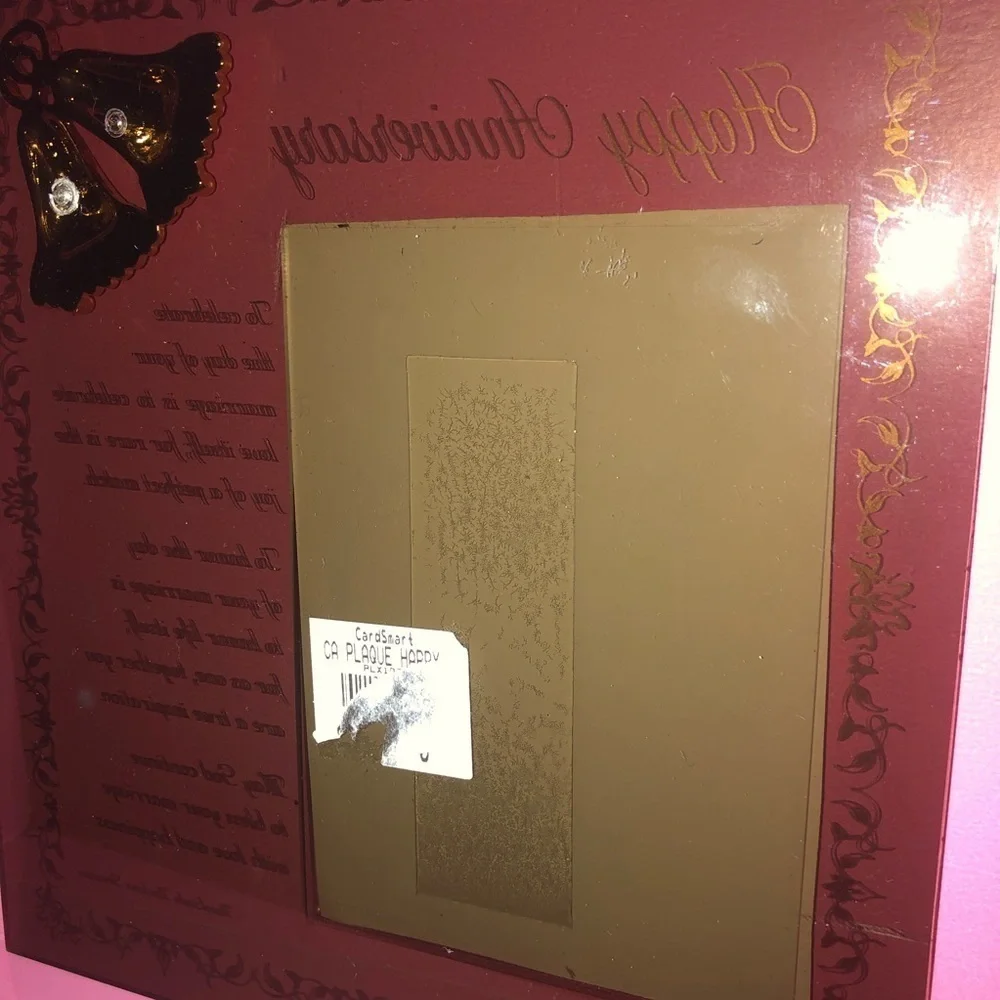Happy Anniversary keepsake picture frame